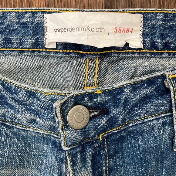 Y2K PAPER DENIM & CLOTH Distressed Flare Jeans - Picture 2 of 5
